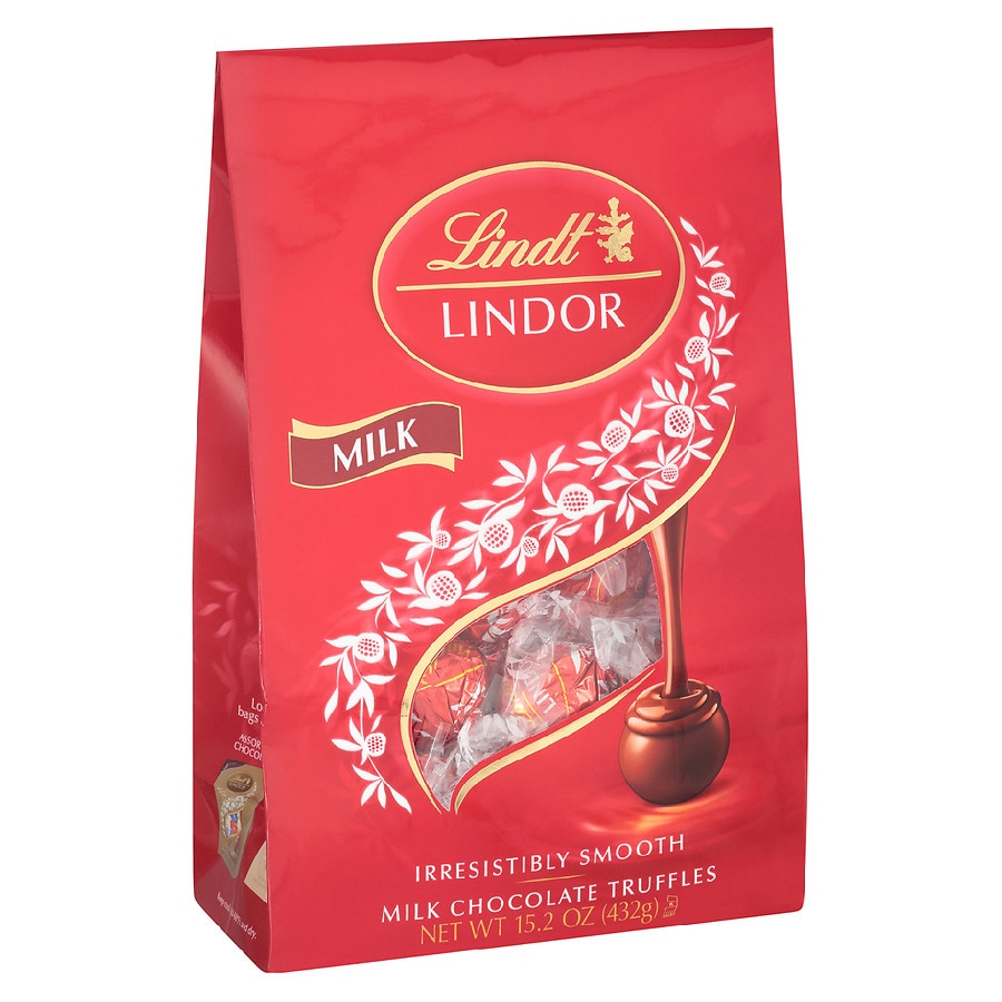 Lindt Lindor Milk Chocolate Truffles Bag Milk Chocolate Walgreens