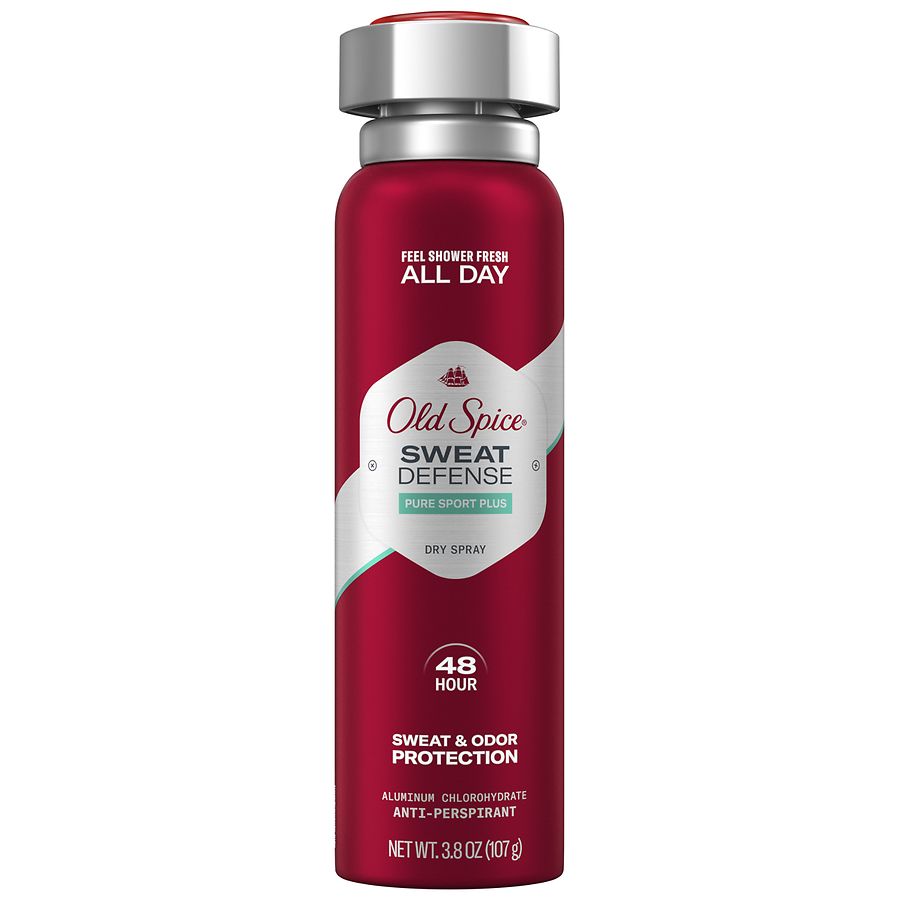  Old Spice Sweat Defense Invisible Spray Antiperspirant Pure Sport Plus 