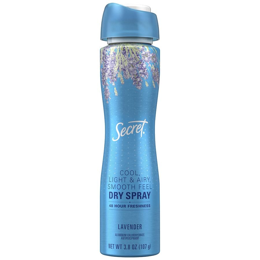 Secret Invisible Dry Spray Antiperspirant Lavender