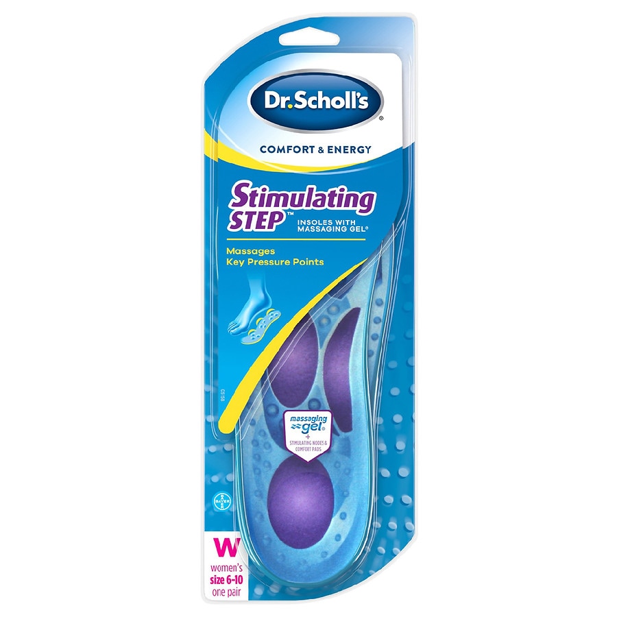  Dr. Scholl's Comfort & Energy Stimulating Step Insoles For Women 6-10 