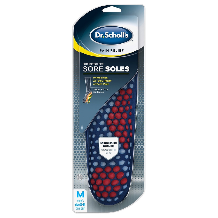  Dr. Scholl's Pain Relief Orthotics For Sore Soles Men 8-14 