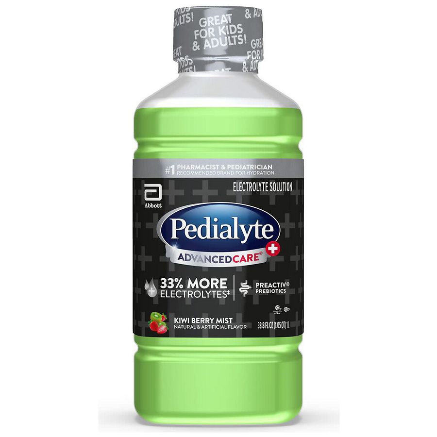 Pedialyte Electrolyte Solution Ready To Drink Kiwi Berry Mist Liter