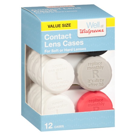 Walgreens Contact Lens Cases - 12.0 ea Walgreens Contact Lens Cases - 12.0 ea