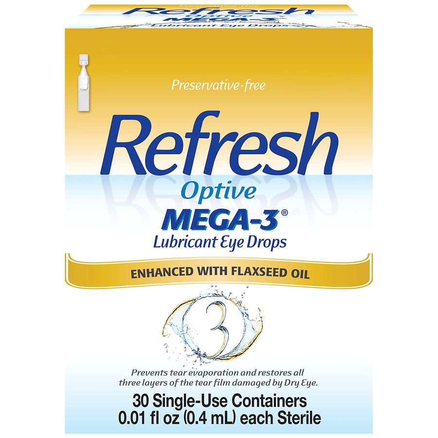 Refresh Optive Mega 3 Eye Drops Preservative Free Walgreens