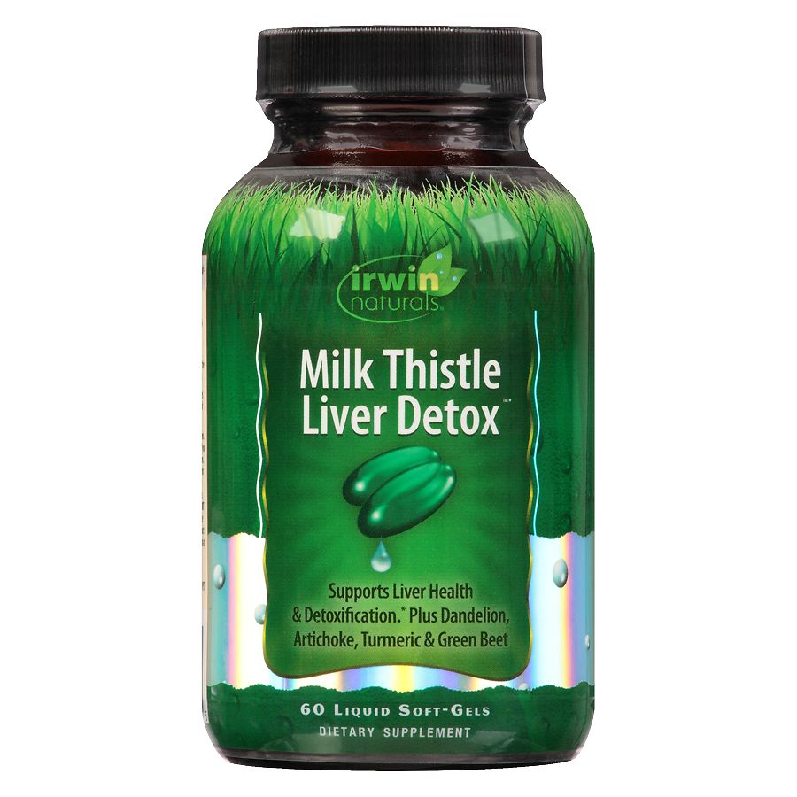 Irwin Naturals Milk Thistle Liver Detox Liquid Softgels Walgreens