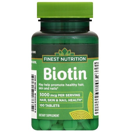 Finest Nutrition Biotin 5000 Mcg Walgreens
