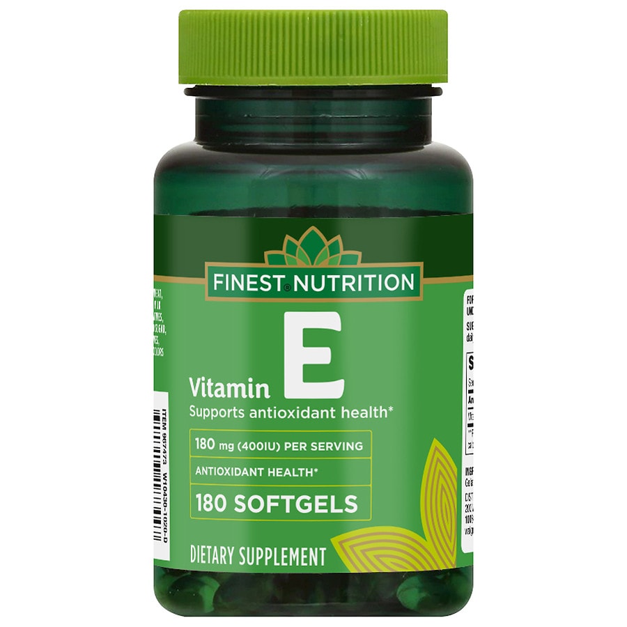 Finest Nutrition Vitamin E 400 IU Dietary Supplement Softgels