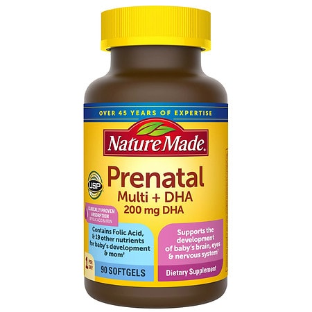 Nature Made Prenatal Multi + DHA Softgels - 90.0 ea