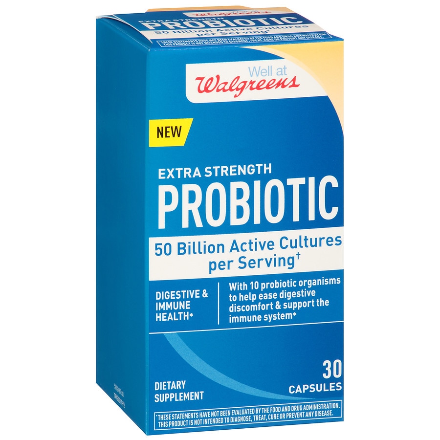 Walgreens Life Probiotic Capsules Extra Strength Walgreens 1085