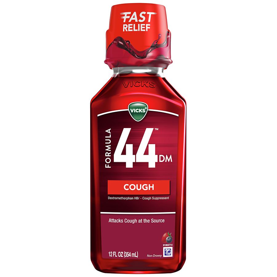 Vicks 44 DM Cough Liquid Berry, Berry Flavor Walgreens