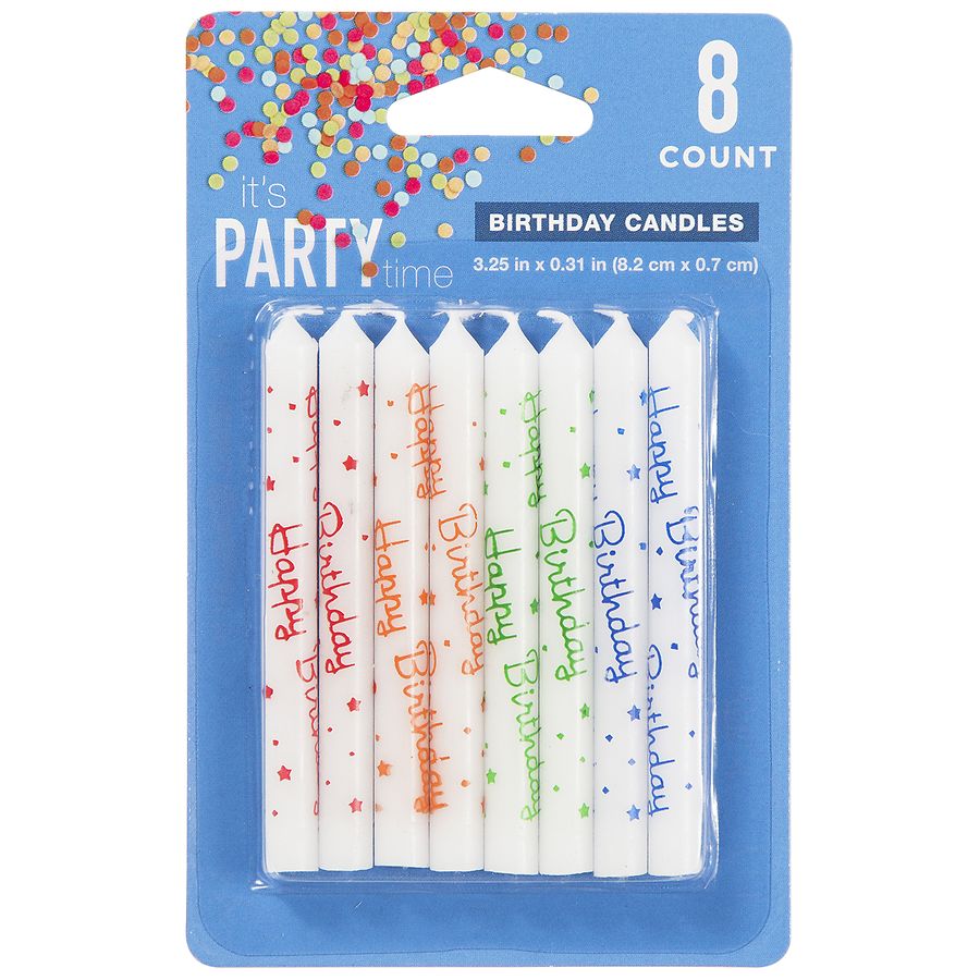 Festive Voice Spiral Happy Birthday Candles Multicolor Walgreens