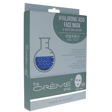 The Creme Shop Hyaluronic Acid Sheet Face Mask 5pc Collection