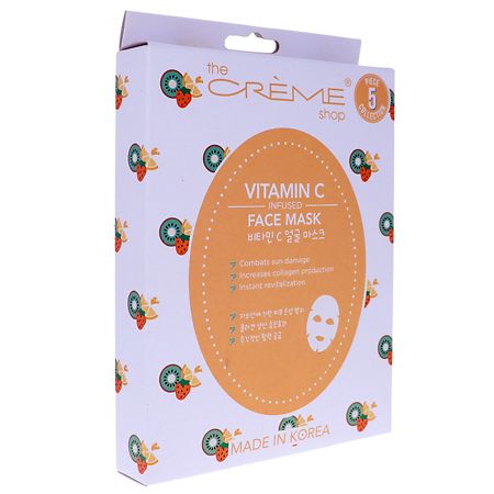 The Creme Shop Vitamin C Sheet Face Mask 5pc Collection