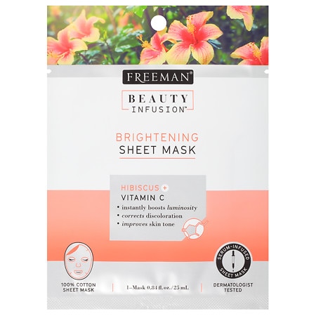 UPC 072151556002 product image for Beauty Infusion BRIGHTENING Hibiscus & Vitamin C Sheet Mask - 0.84 oz | upcitemdb.com