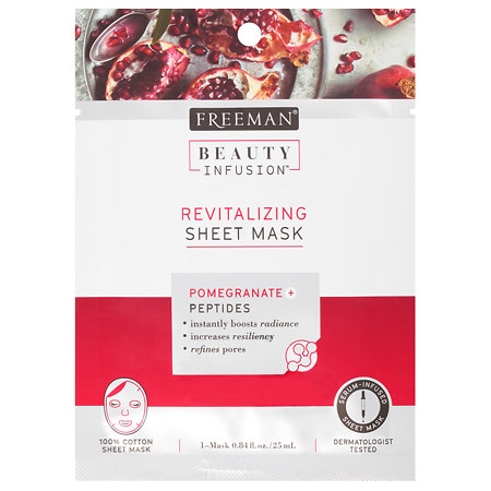 UPC 072151556033 product image for Beauty Infusion REVITALIZING Pomegranate & Peptides Sheet Mask - 0.84 oz | upcitemdb.com