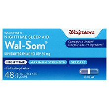Walgreens Wal Som Sleep Aid Softgel Walgreens