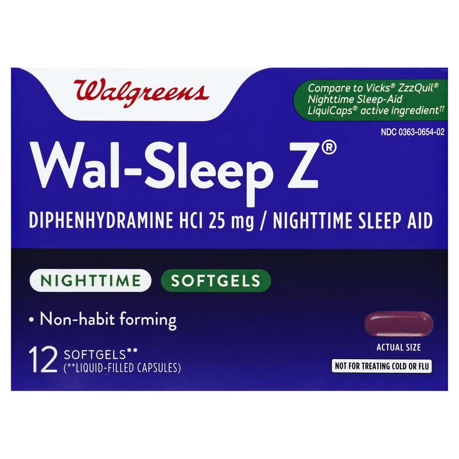  Walgreens Sleep Z Nighttime Sleep Aid Caplets 