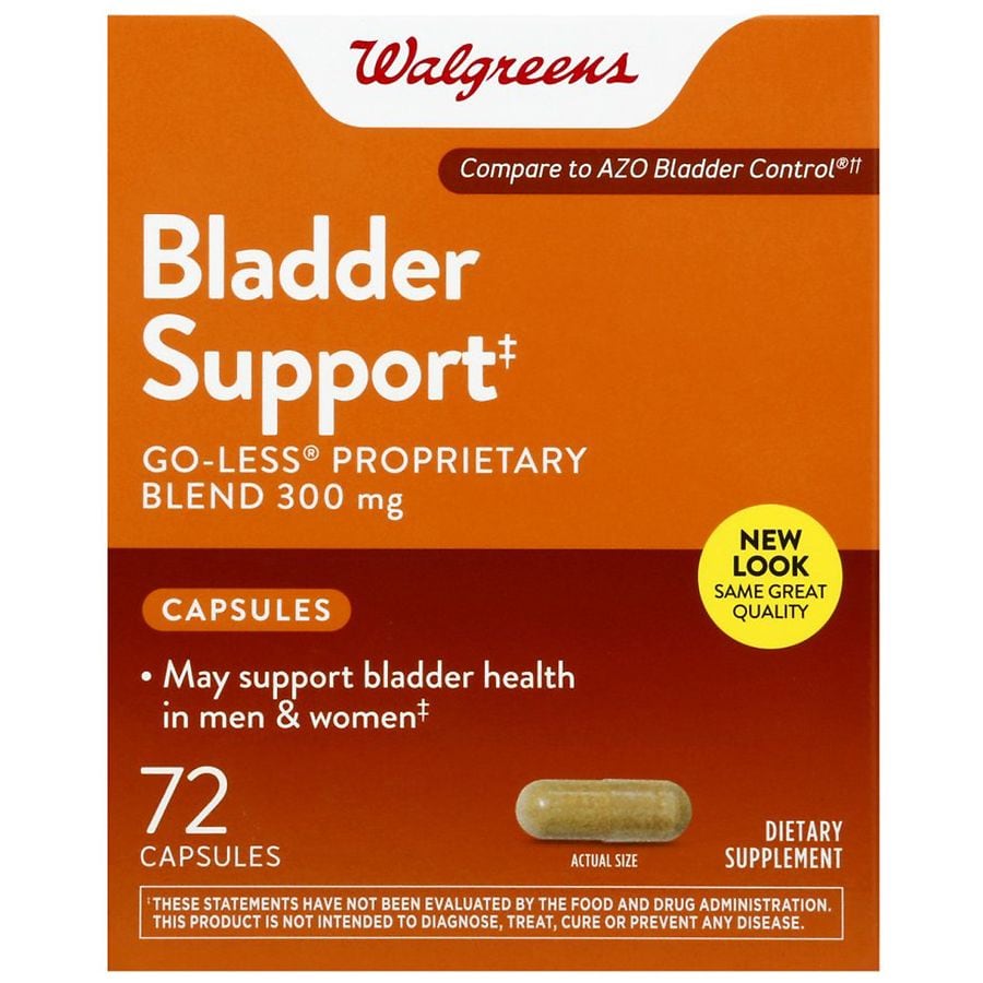  Walgreens Bladder Control Caplets 