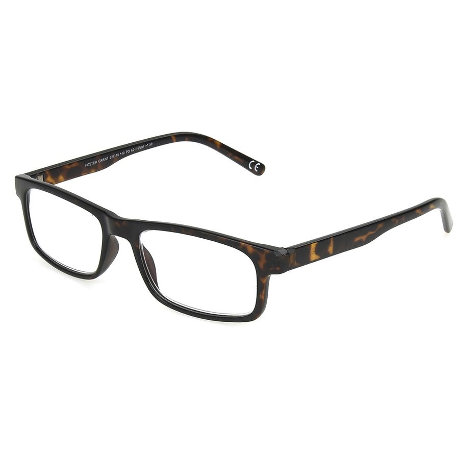 Foster Grant Pete Reading Glasses +2.50 Black