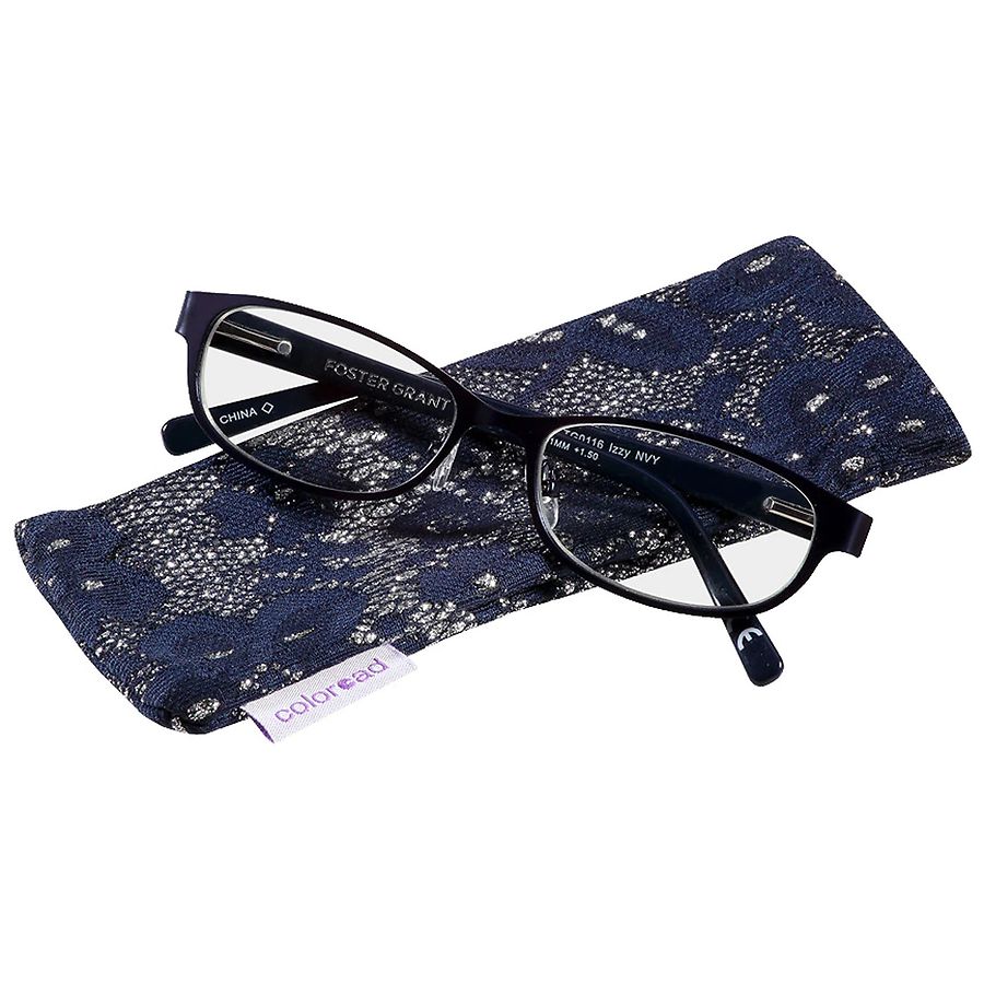 Foster Grant Isa Reading Glasses +1.75 Navy