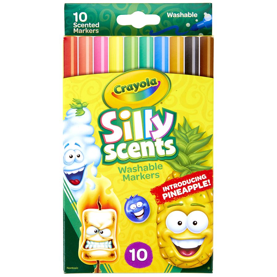 Crayola Silly Scents Markers, Fine Line Markers Assorted Scents Assorted  Colors | Walgreens