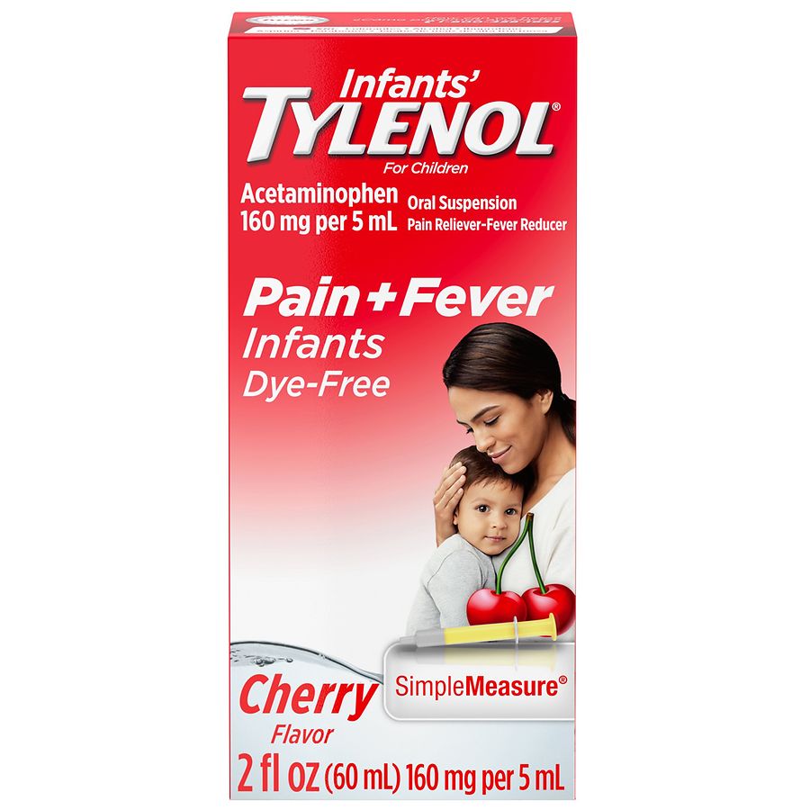 Children S Tylenol Oral Suspension Dye Free Cherry Walgreens