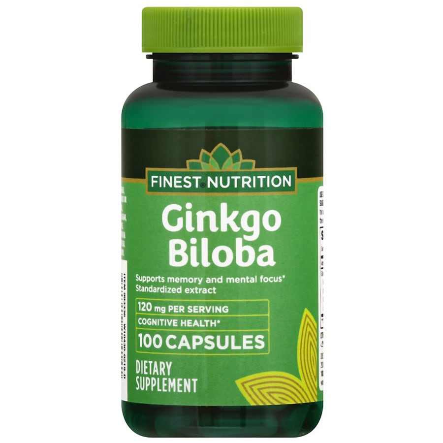 Finest Nutrition Ginkgo Biloba 120 mg Capsules