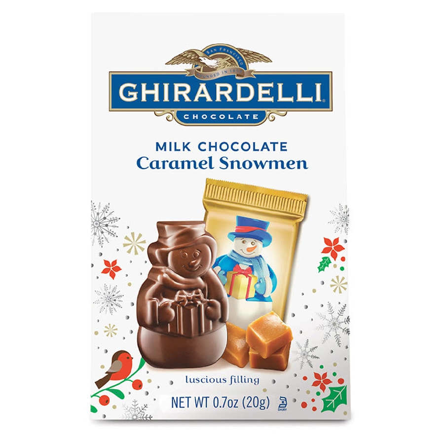 Ghirardelli Milk Chocolate Caramel Snowmen X-Small