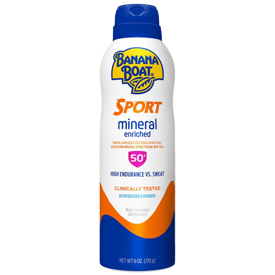 Banana Boat Sport Mineral Enriched Sunscreen Spray, SPF 50+