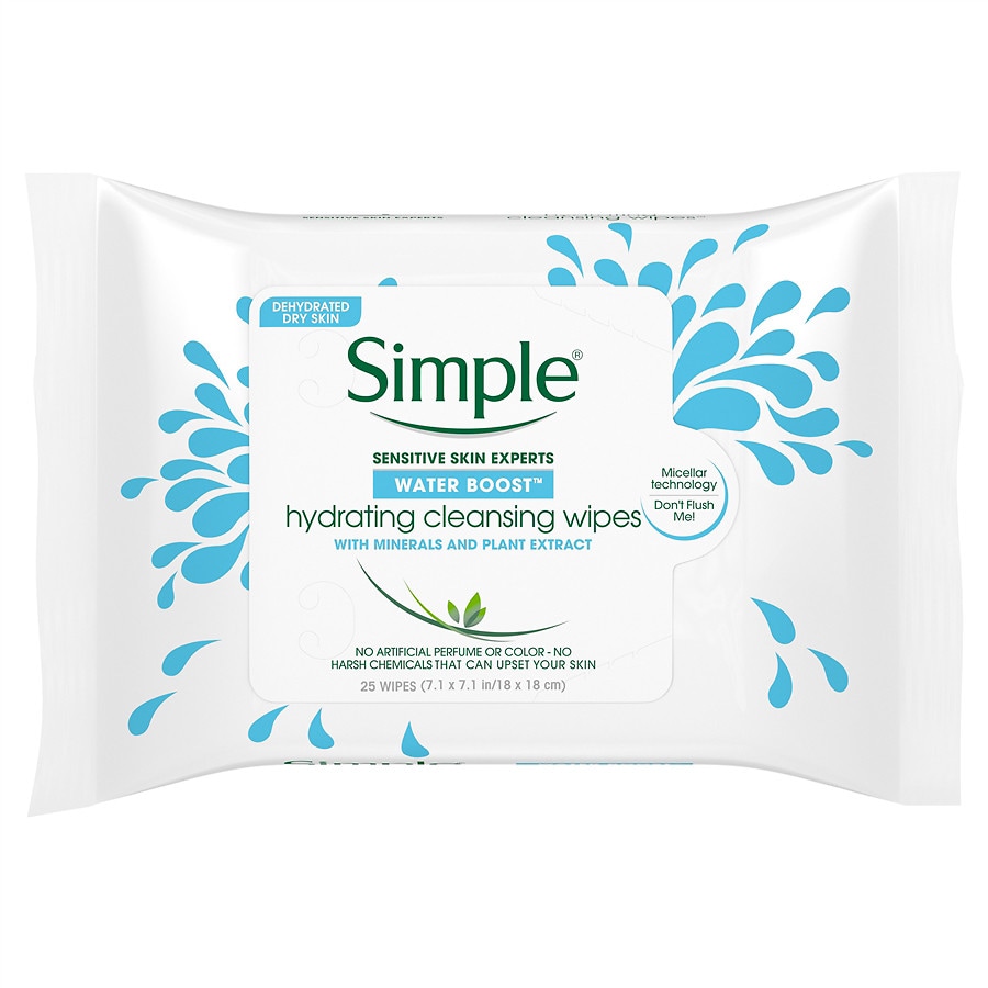 Simple Water Boost Cleansing Wipes