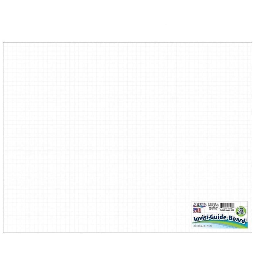 White 10 Pack ArtSkills Invisi-Guide Foam Board 