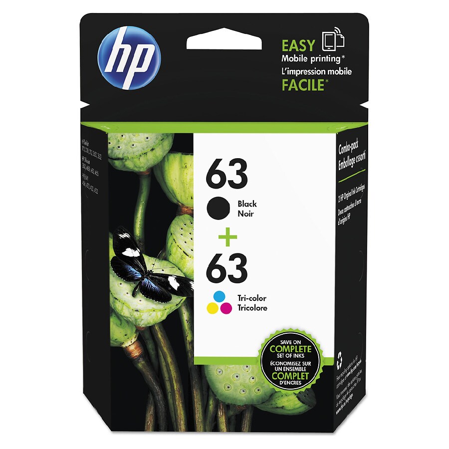 Hewlett Packard Ink Cartridge 63 Black Tri Color Tri Color Walgreens