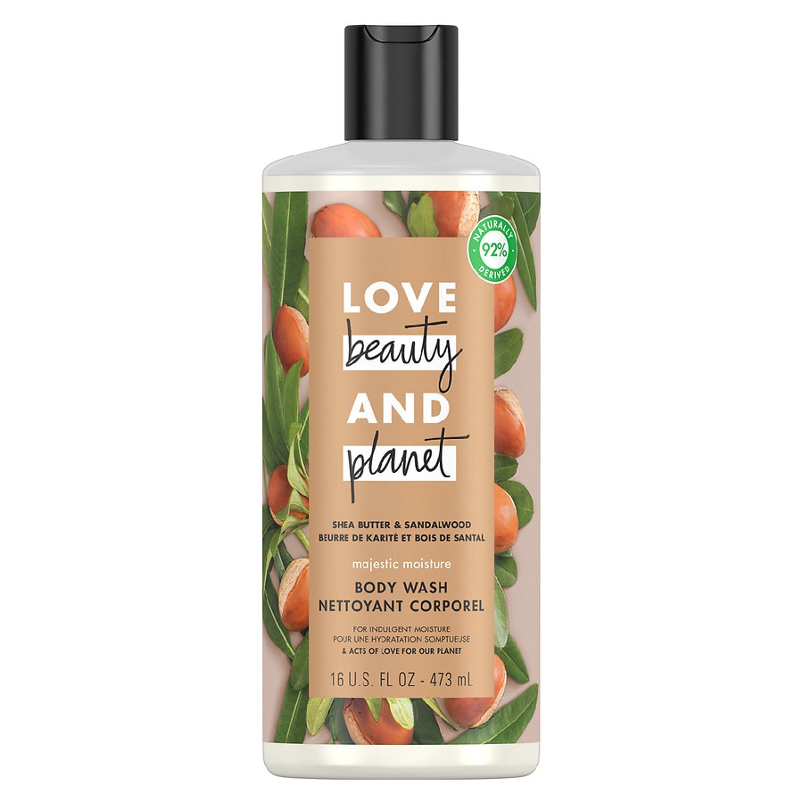 Love Beauty Planet Majestic Moisture Body Wash Shea Butter Sandalwood Walgreens