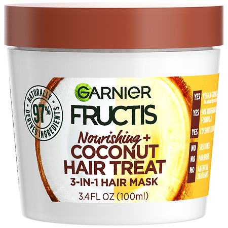 Garnier Fructis Nourishing Treat 1 Minute Hair Mask With Coconut