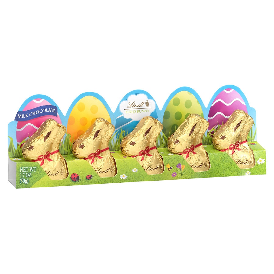 Lindt Easter Mini Gold Bunnies 5 Pack Chocolate