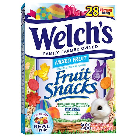 UPC 034856562887 product image for Welch's Easter Fruit Snacks Assorted Fruit Flavors - 0.5 oz x 28 pack | upcitemdb.com