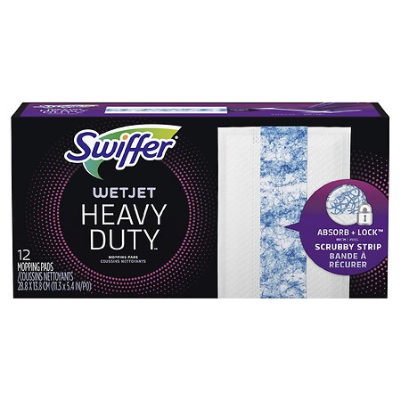 Swiffer Wetjet Hardwood Floor Cleaner Spray Mop Pad Refill Heavy Duty