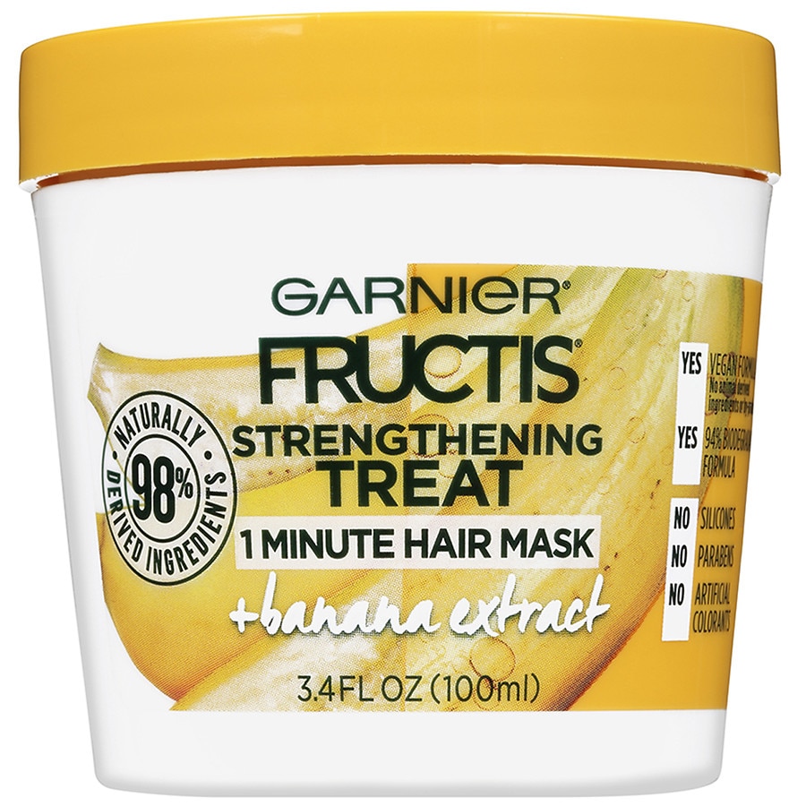  Garnier Fructis Strengthening Treat 1 Minute Hair Mask with Banana Extract 