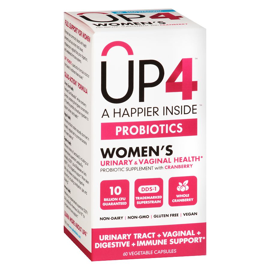 UP4 Women's Probiotics Urinary & Vaginal Health Vegetable Capsules...