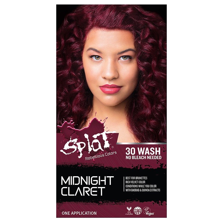 Splat Hair Color 30 Wash No Bleach FormulaClaret Walgreens