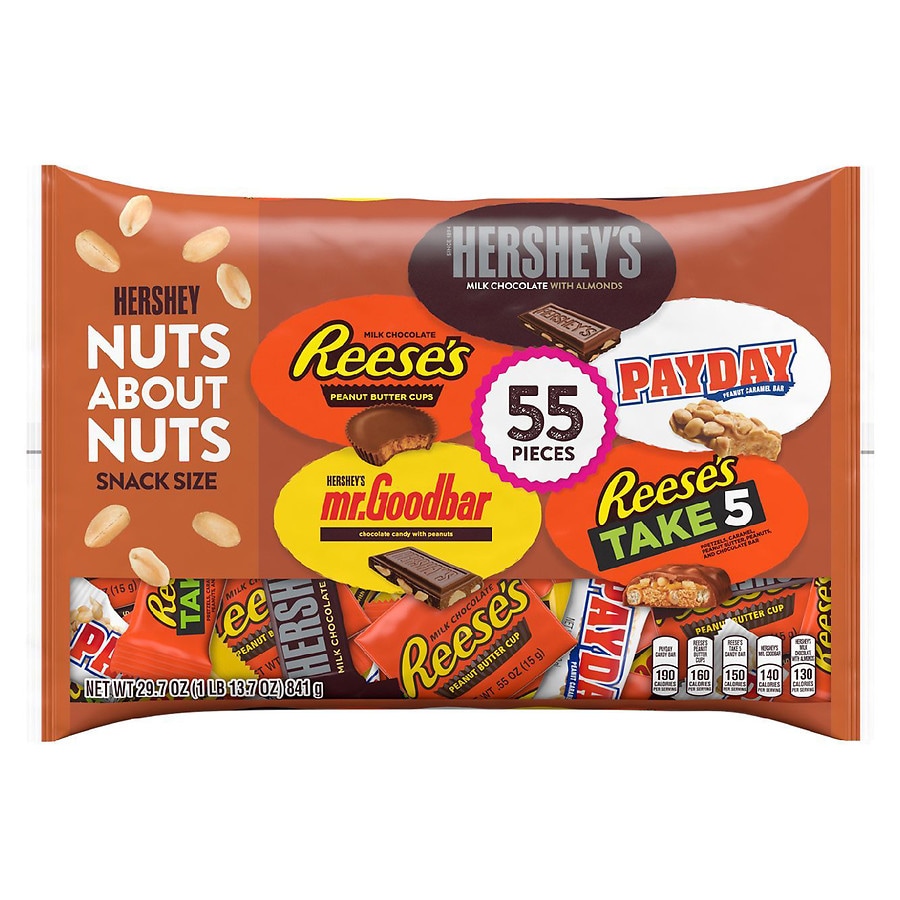 Hershey's Halloween Snack Size Nut Lovers Assorted