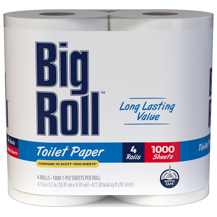 Walgreens Big Roll Toilet Paper 1000 Sheets