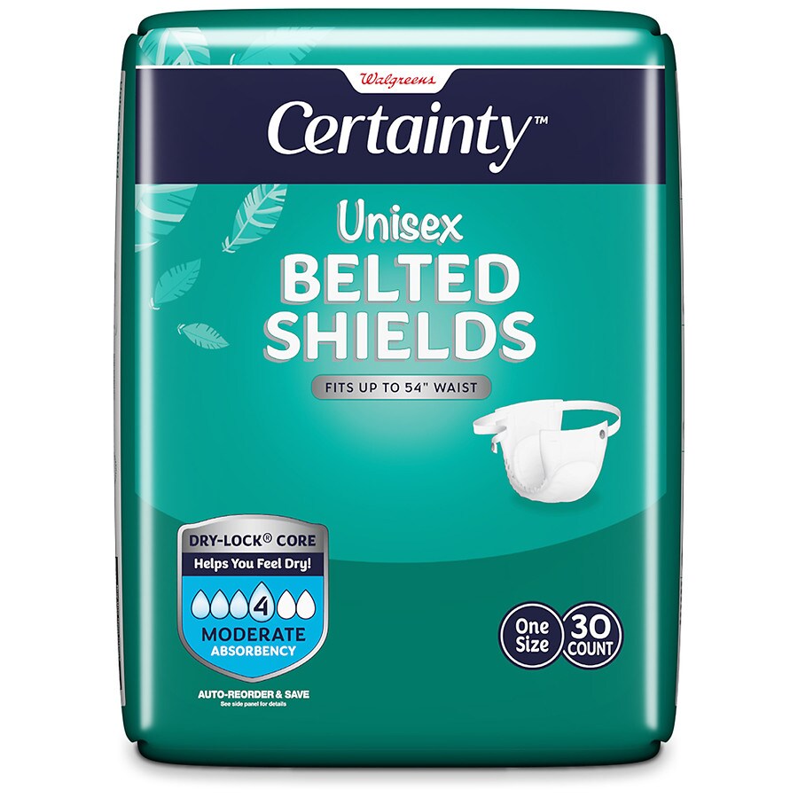 Walgreens Certainty Belted Shields For Men And Women