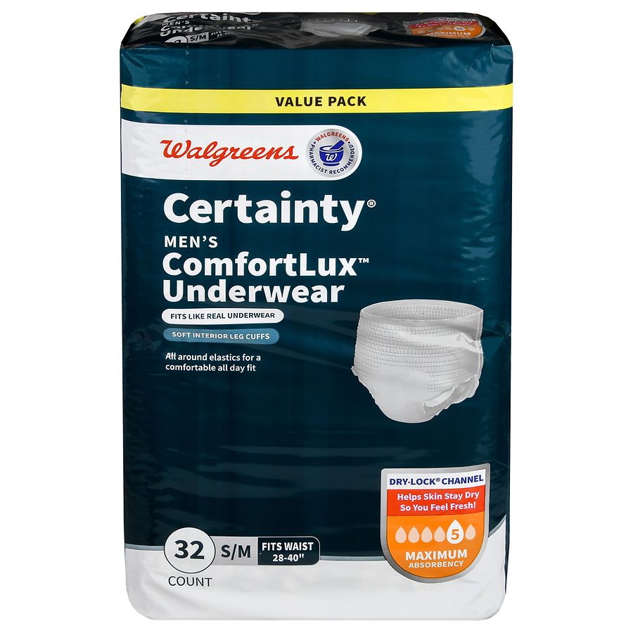 walgreens disposable underwear