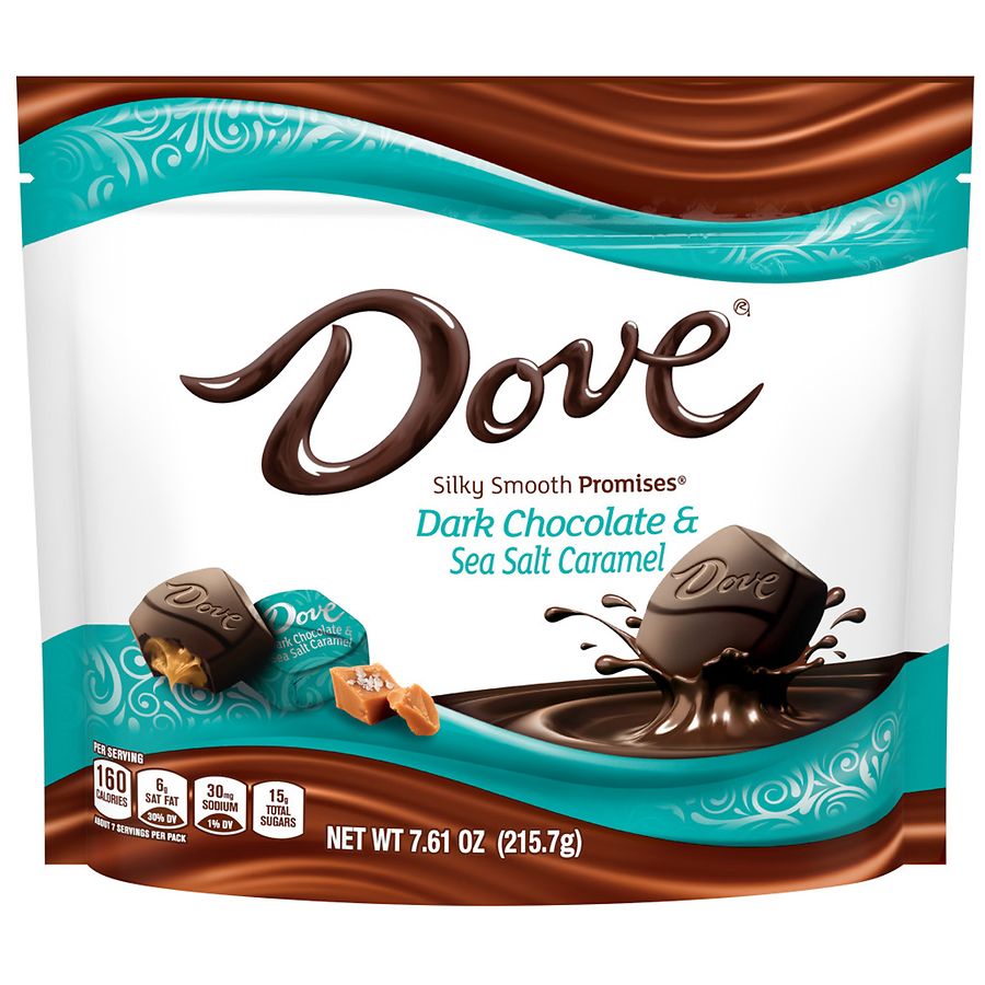 Dove Sea Salt And Caramel Dark Chocolate Candy Bag Walgreens