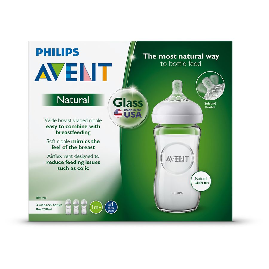 Woning ui optocht Philips Avent Natural Glass Baby Bottle | Walgreens