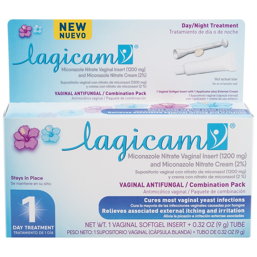 Lagicam 1 Day Vaginal Antifungal Combination Pack