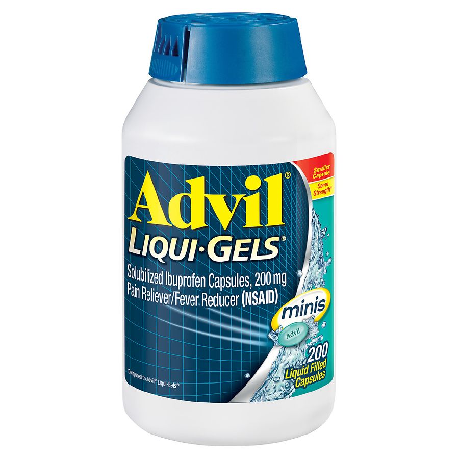 advil liqui-gels minis pain reliever / fever reducer | walgreens