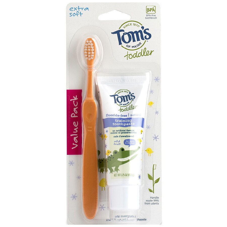  Tom's of Maine Toddler Toothpaste and Toothbrush Mild Fruit 