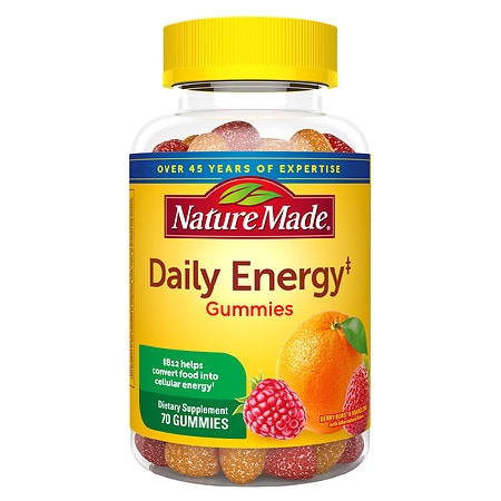 Nature Made Daily Energy Support Berry Burst And Orange Zing